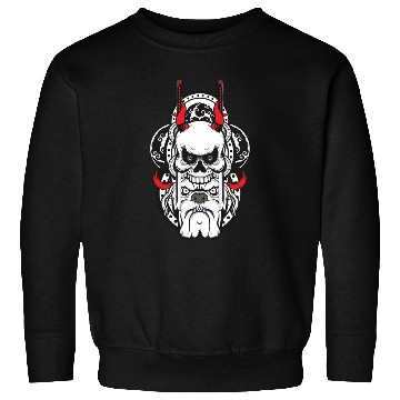 Discover dog skull demon Sweatshirts