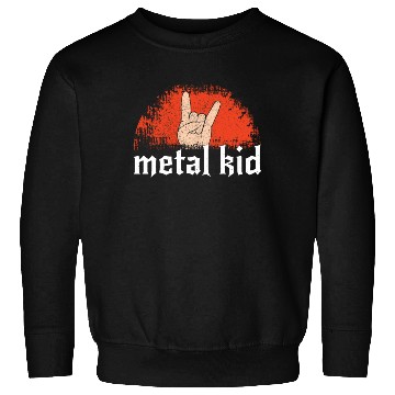 Discover Rocker Sign Rock Hand Music Lover Little Metal Kid Sweatshirts