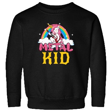 Discover Guitar Unicorn Rainbow Metal Music Heavy Rock Sweatshirts