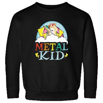 Discover Guitar Metal Kid Music Rock Dab Unicorn Kawaii Sweatshirts