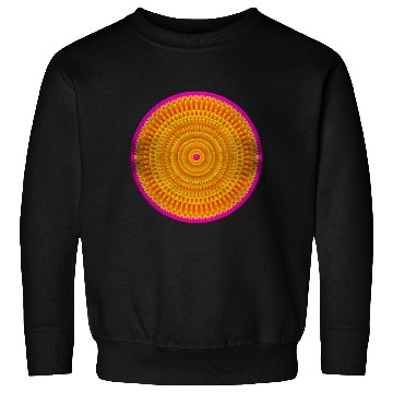 Discover Golden-Pink Geometric Circular Pattern Sweatshirts