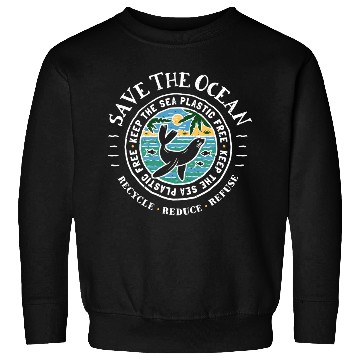 Discover Keep The Sea Plastic Free Seal Save The Ocean Sweatshirts