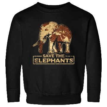 Discover Save The Elephants Elephant Sweatshirts