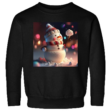 Discover Snowman holding Candy Sweatshirts