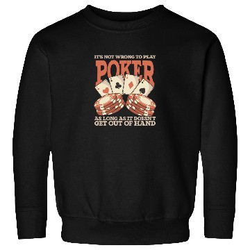 Discover Poker Casino Poker Player Gambling Roulette Sweatshirts