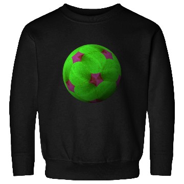 Discover Neon Green 3D with Purple Connected Star Shapes Sweatshirts