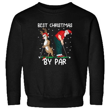 Discover Golf Reindeer Golfer Christmas Santa Claus Golfing Sweatshirts