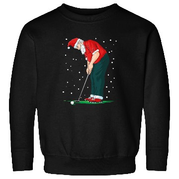 Discover Golf Santa Claus Pun Golfer Gift Golfing Sweatshirts