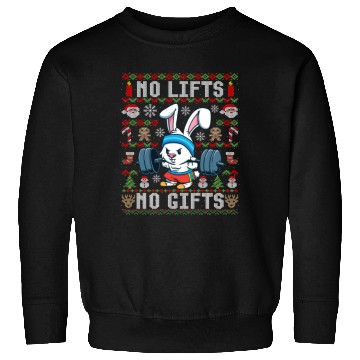 Discover Funny No Lifts No Gifts Ugly Christmas Workout Sweatshirts