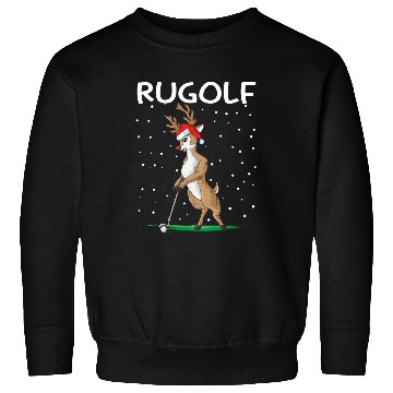 Discover Golf Reindeer Pun Golfer Rugolf Golfing Sweatshirts