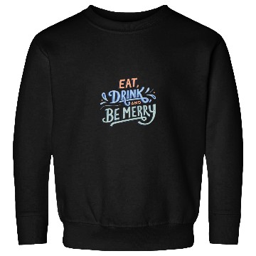 Discover Black Vibrant Typography Merry Christmas Sweatshirts