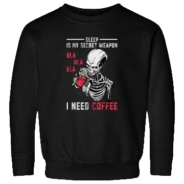 Discover Skeleton Drinking Coffee Medical Student Sweatshirts
