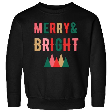 Discover Merry and Bright Christmas tree Sweatshirts