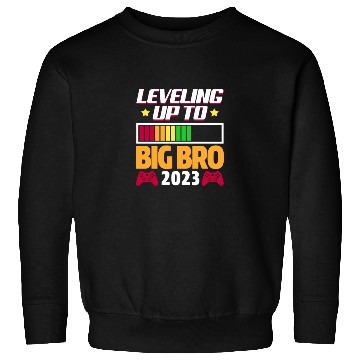 Discover Leveling Up To Big Bro 2023 Sweatshirts
