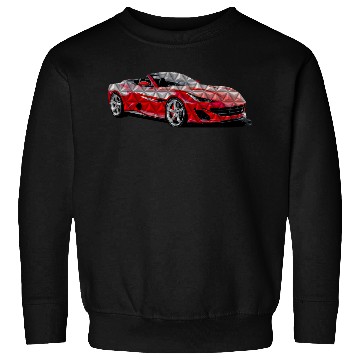 Discover 3D Car Red Sweatshirts