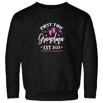 Discover First Time Grandma Est. 2023 Sweatshirts