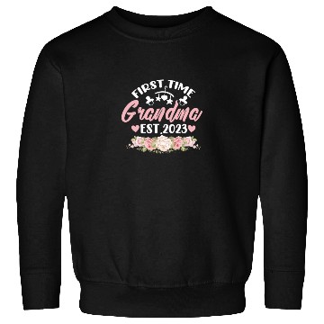 Discover First Time Grandma Est. 2023 Sweatshirts