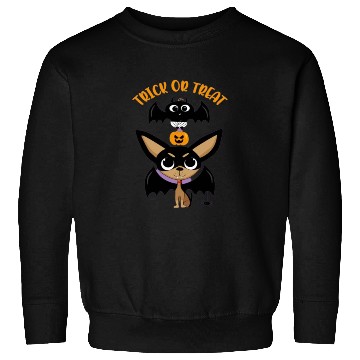 Discover Trick-or-treating Vampire Chihuahua with Bat Sweatshirts