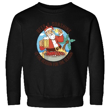 Discover Summer Santa BBQ - Christmas In July Sweatshirts