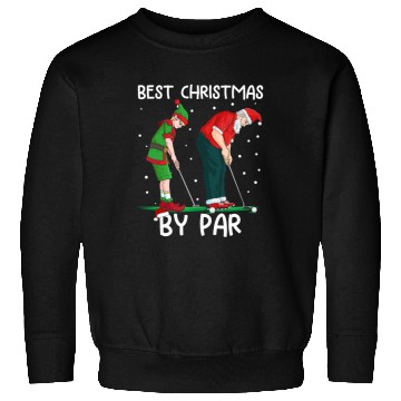 Discover Golf Elf Golfer Christmas Santa Claus Golfing Sweatshirts