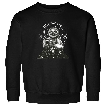 Discover Sloth Tarot Card Reader Cool Tarot Cartomancy Sweatshirts