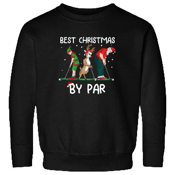 Discover Golf Elf Golfer Christmas Santa Claus Golfing Sweatshirts