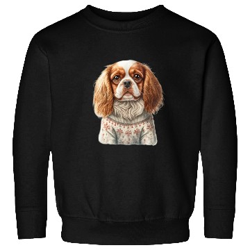 Discover Cute Cavalier King Charles Spaniel Christmas Sweatshirts
