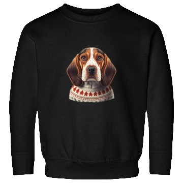 Discover Festive English Coonhound in a Christmas Sweater Sweatshirts