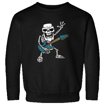 Discover Rock & Roll Skeleton Guitar Music Lover Rockstar Sweatshirts
