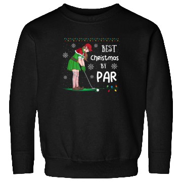 Discover Golf Elf Pun Golfer Christmas Golfing Sweatshirts