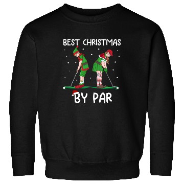 Discover Golf Elf Pun Golfer Christmas Golfing Sweatshirts