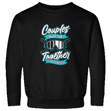 Discover Skiing Skier Couple Sweatshirts