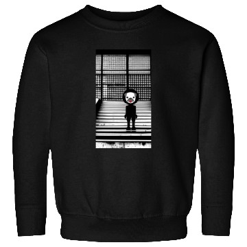 Discover Cute Pug in Sweatshirts Standing on the Steps - Street