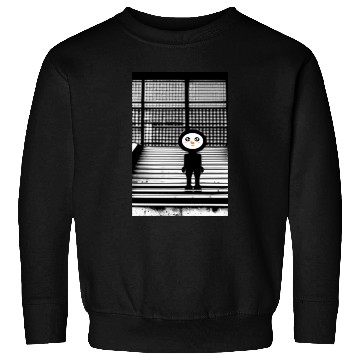 Discover Kawaii Happy Snowman in Sweatshirts Standing on Steps