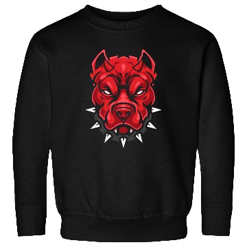 Discover Devil pitbull dog Sweatshirts
