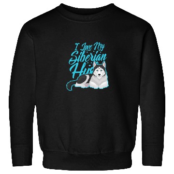 Discover I Love My Siberian Husky Sweatshirts