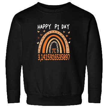 Discover Happy Pi Day Mathematic Math Leopard Rainbow Sweatshirts