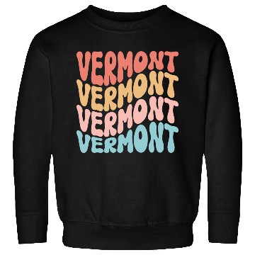 Discover Retro Vermont Use State Sweatshirts