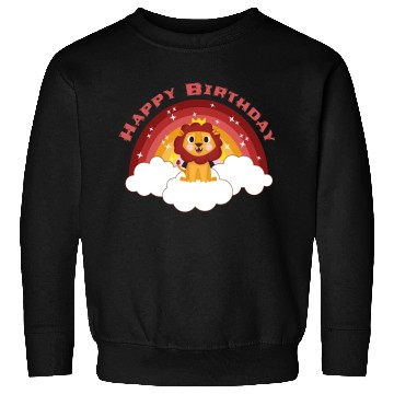 Discover Happy Birthday Rainbow Lion Clouds Star Gift Idea Sweatshirts