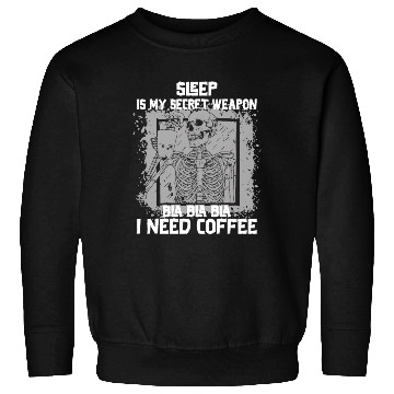 Discover Skeleton Drinking Coffee Medical Student Sweatshirts