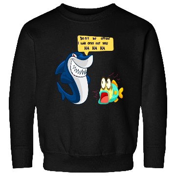 Discover funny shark. Sweatshirts