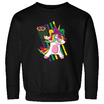 Discover Dab Unicorn Festival Parade Beads 2023 Mardi Gras Sweatshirts