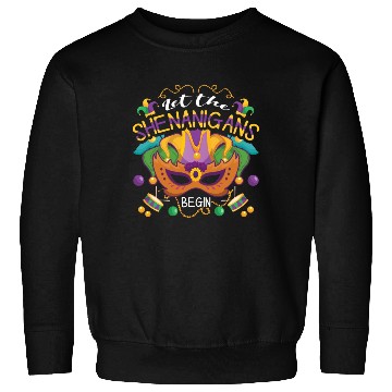 Discover Mask Shenanigans Festival Parade Beads Mardi Gras Sweatshirts