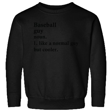 Discover Baseball Guy Funny Double Play Definition Sweatshirts
