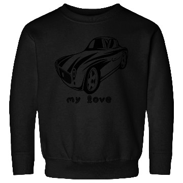 Discover Car with typography Sweatshirts