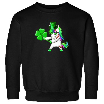 Discover Flossing Unicorn St Patrick's Day Floss Dance Sweatshirts