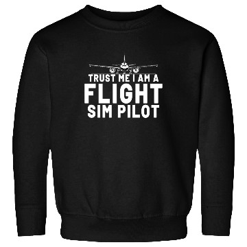 Discover Pilot Aviation Airplane Airline Flight Sim Pilot Sweatshirts