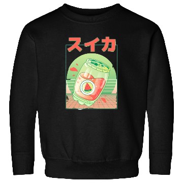 Discover 90s Japanese Watermelon Soda Vaporwave Sweatshirts