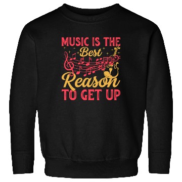Discover Music Is The Best Reason To Get Up - Double Bass Sweatshirts