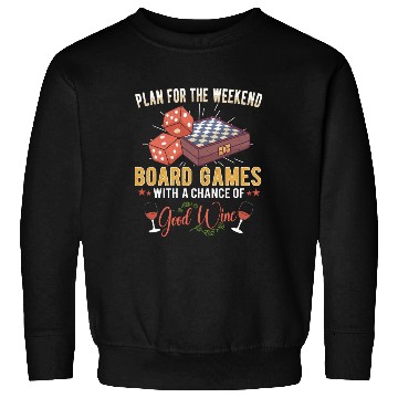 Discover Wine Board Games Chess Board Game Player Gambling Sweatshirts